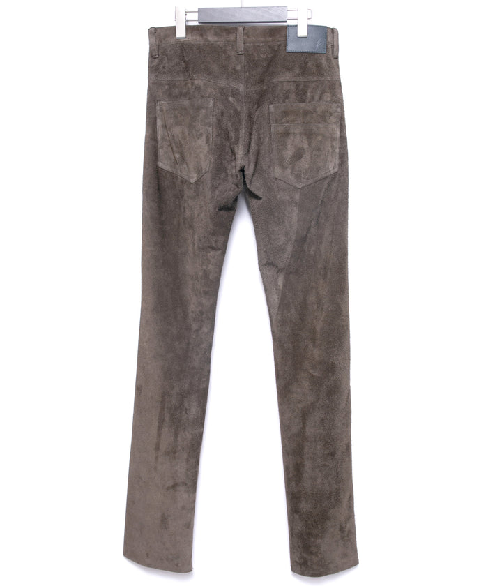 Japanese Steer Suede LAD GEAR Six Pocket Pants - GRAIGE