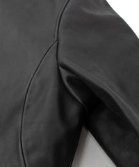 フルタンニン ジャパン オイル ステア KAI 2 ダブルライダースジャケット - BLACK × NATURAL