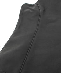 Japanese Full Tanned Oil Steer Hide Vest - Black