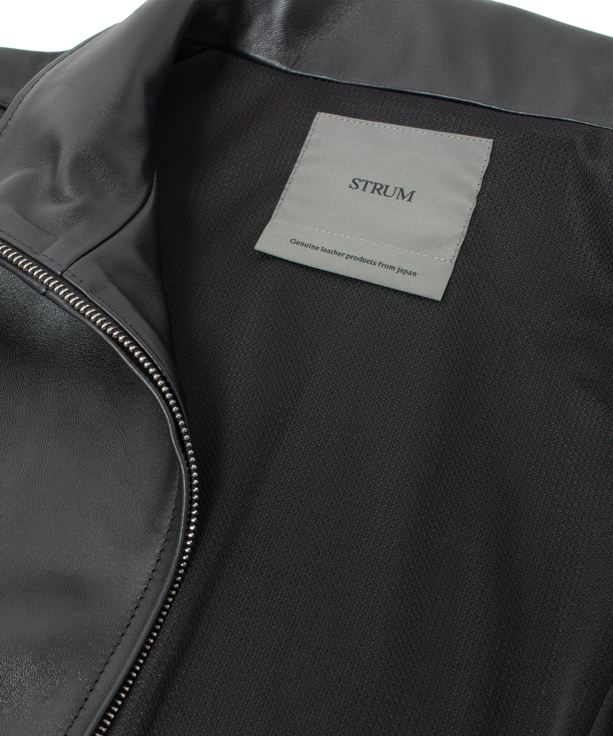 Spanish Entrefino Lamb Skin Track Jacket - Black