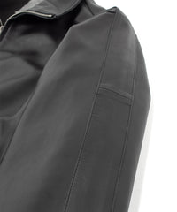 Spanish Entrefino Lamb Skin Track Jacket - Black