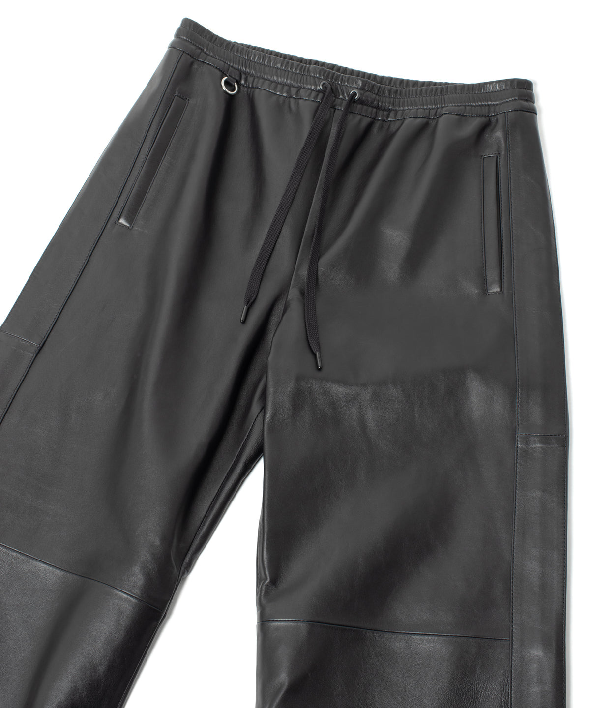スペイン エントレフィーノ ラム LIVITY トラックワイドパンツ - BLACK