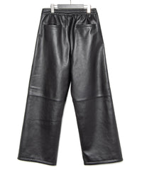 スペイン エントレフィーノ ラム LIVITY トラックワイドパンツ - BLACK