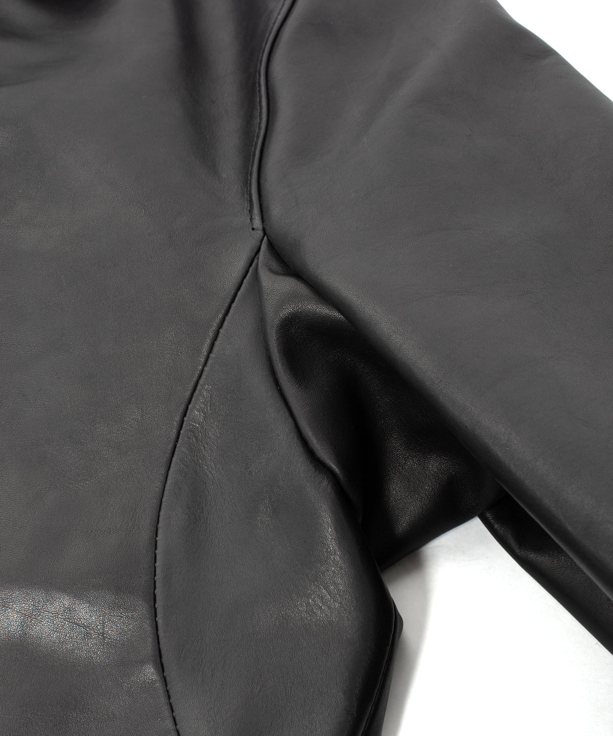 フルベジタブルタンニン鞣し イタリアン オイル ダブルショルダー KAI ダブルライダース  - BLACK