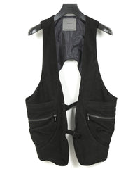 Sheepskin Suede HI-STEP Tactical Vest - BLACK