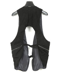 Sheepskin Suede HI-STEP Tactical Vest - BLACK