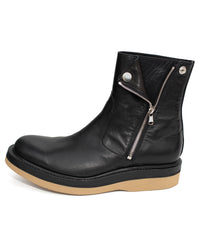 ジャパンステア イタリアンWオイル TRASH ライダース ブーツ - BLACK