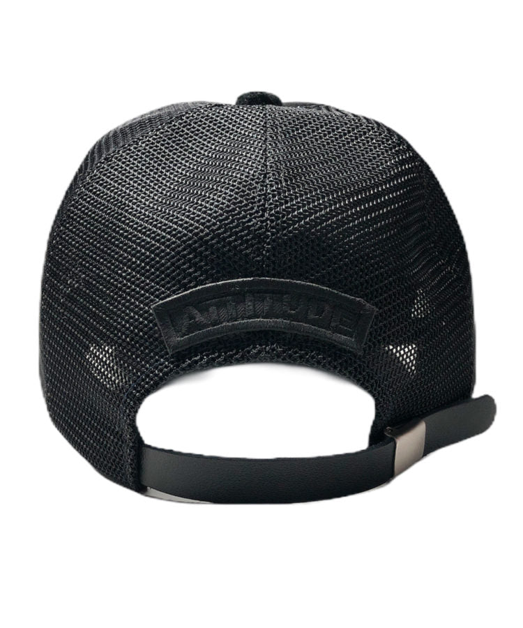 STRUM デザイナーカスタムメイド ゴートスエード レザーメッシュキャップ "LOST" Ver.1