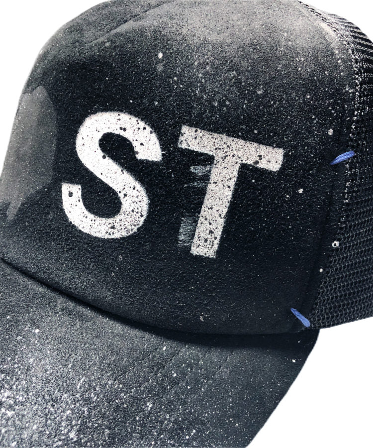 STRUM デザイナーカスタムメイド ゴートスエード レザーメッシュキャップ "LOST" Ver.1