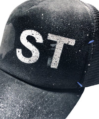 STRUM デザイナーカスタムメイド ゴートスエード レザーメッシュキャップ "LOST" Ver.1