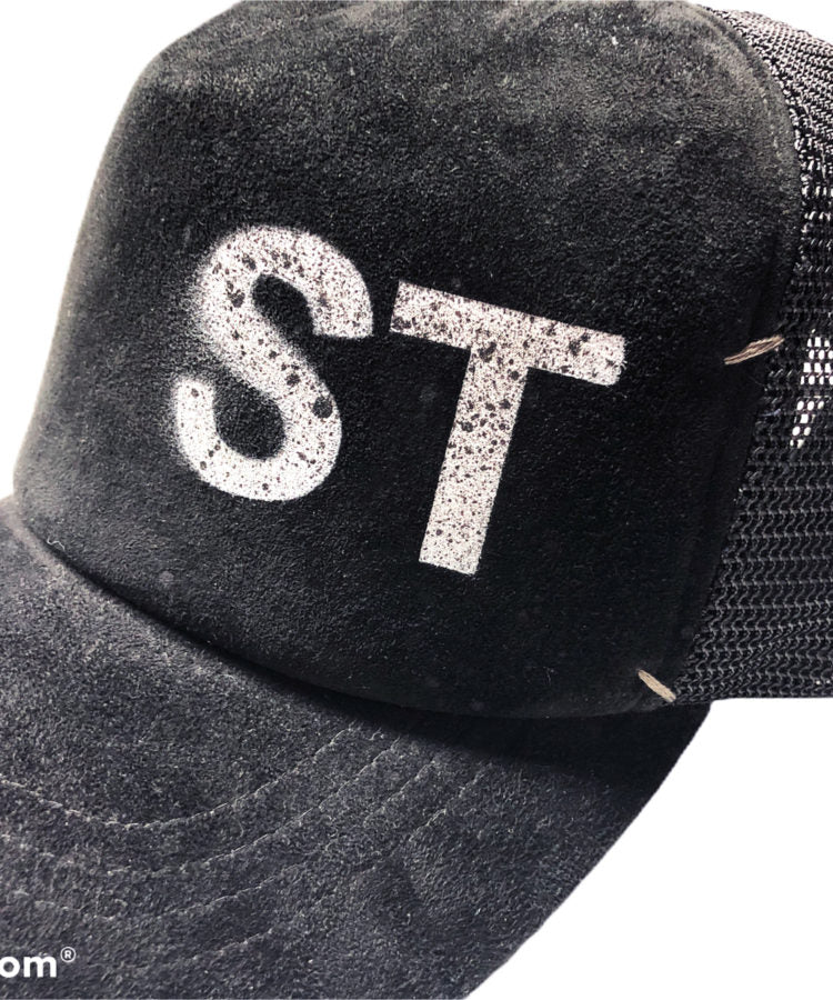 STRUM デザイナーカスタムメイド ゴートスエード レザーメッシュキャップ "LOST" Ver.2