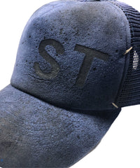 STRUM デザイナーカスタムメイド ゴートスエード レザーメッシュキャップ "LOST" Ver.3