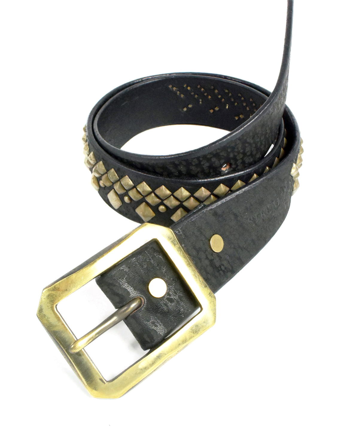 Vegetable Full Tanned Steer hide Shoulder Studded Belt