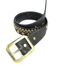 Vegetable Full Tanned Steer hide Shoulder Studded Belt