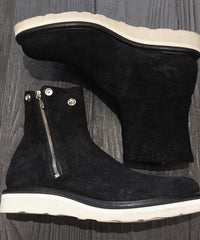 New Zealand Lamb Full Vegetable Tanned Scraping Double Riders Boots