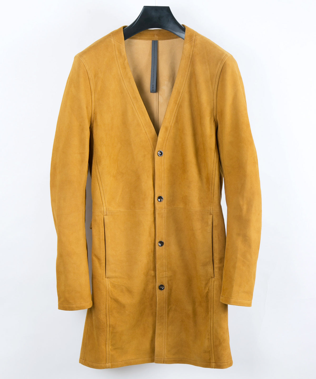 ハイランドラム シルキースエード レザーコート - キャメル