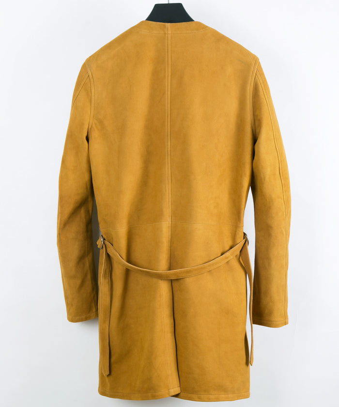 ハイランドラム シルキースエード レザーコート - キャメル