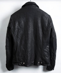 Load image into Gallery viewer, Domestic Vegetable Full Tanned Steer hide Garment Dyed Double Riders Napoleon Jacket
