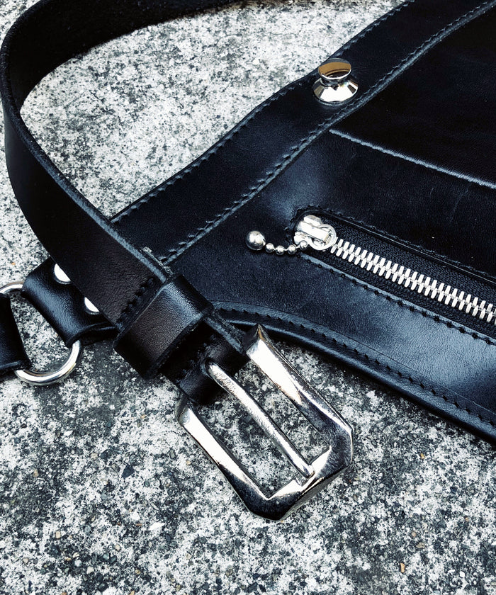 Domestic Vegetable Full Tanned Steer hide Waist Bag