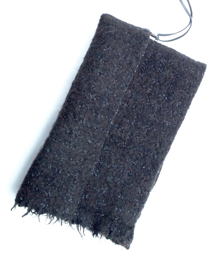 Silk-blended Wool Cotton Tweed Snood