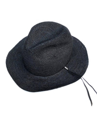 Raffia Knit Hat / Black