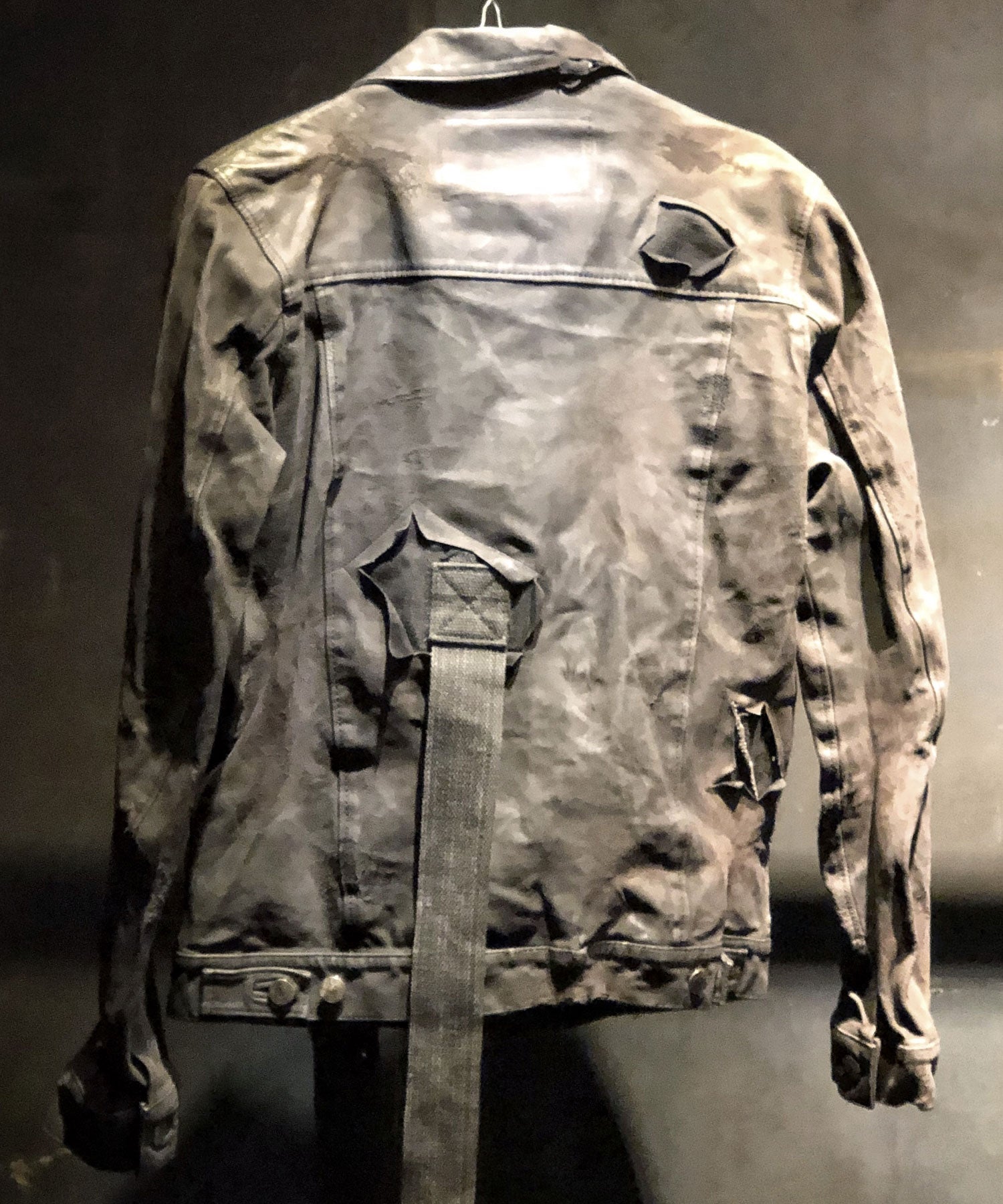 画像をギャラリービューアに読み込む, STRUM × Resurrection W name Leather G jean jacket