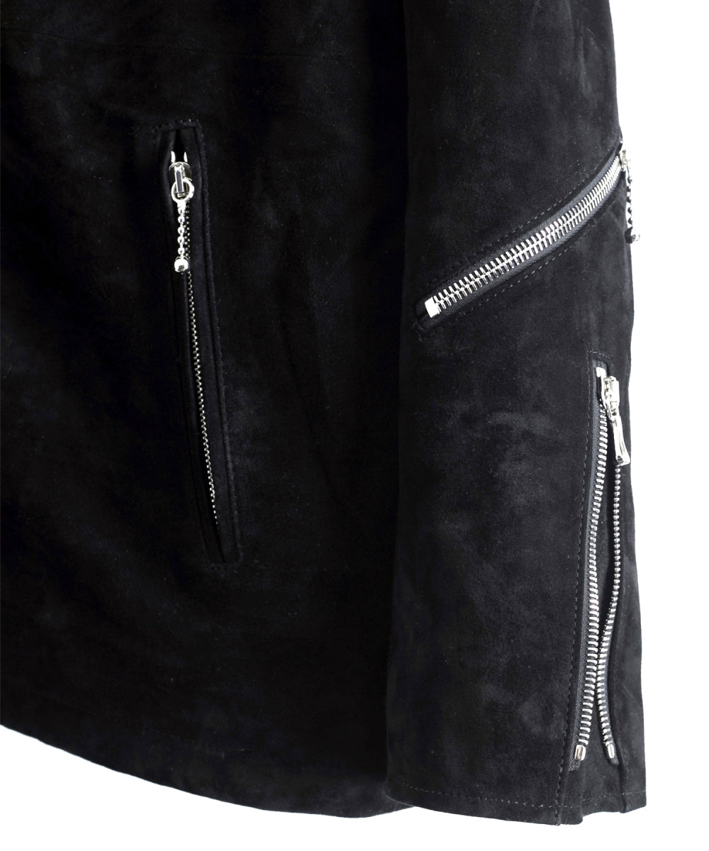 地生カーフスエード B・STAR コーチジャケット