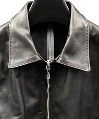 Domestic Oil Kip Hybrid Tanned Single Riders Jacket / Black