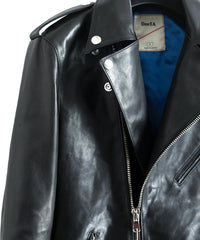 STRUM x DeeTA Vegetable Full Tanned Horsehide Wax Vintage Double Riders Jacket