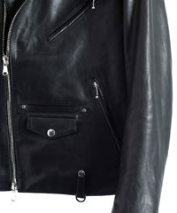 STRUM x DeeTA Vegetable Full Tanned Horsehide Wax Vintage Double Riders Jacket