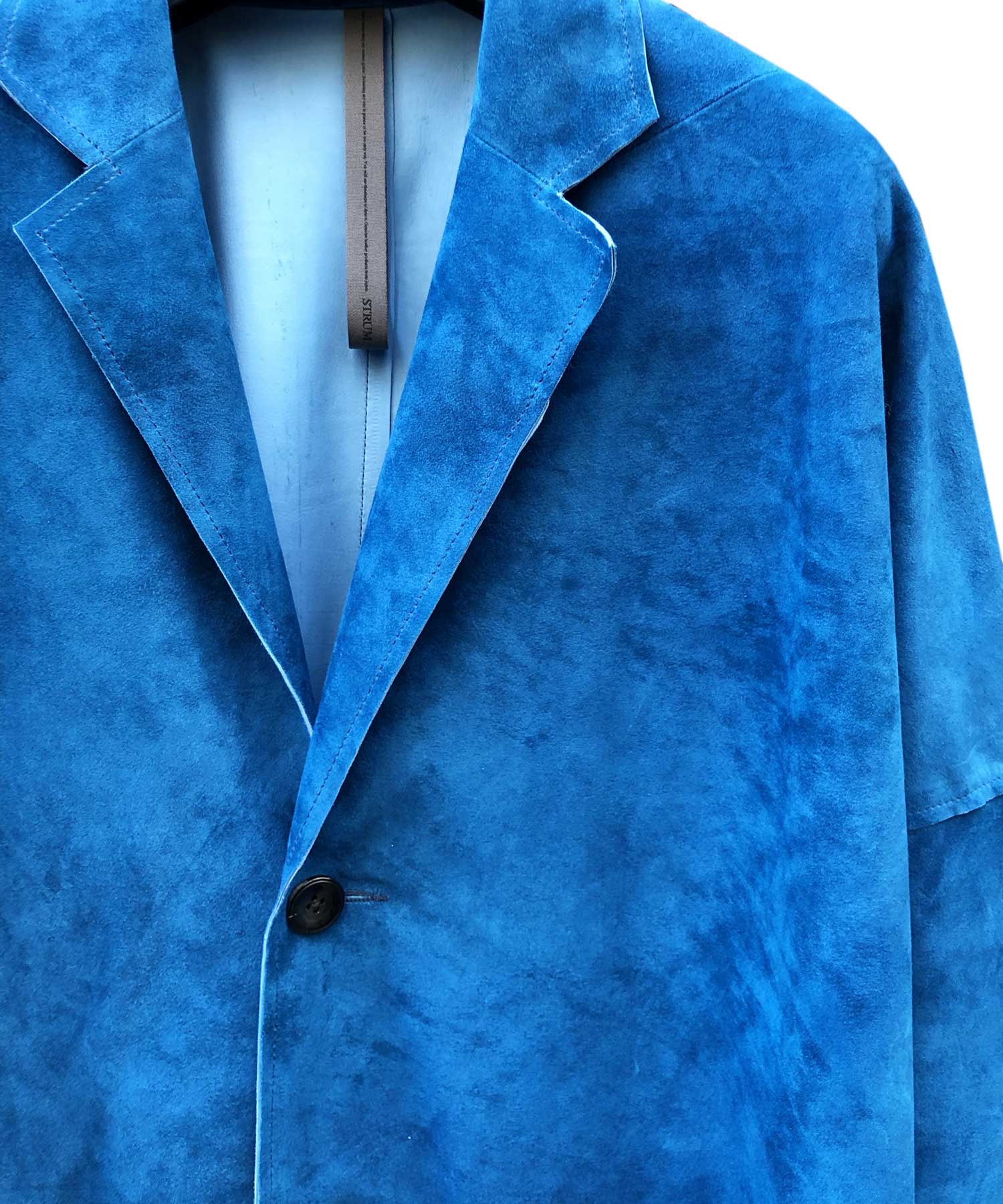 Load image into Gallery viewer, Domestic Calf suede Over Coat / BLUE