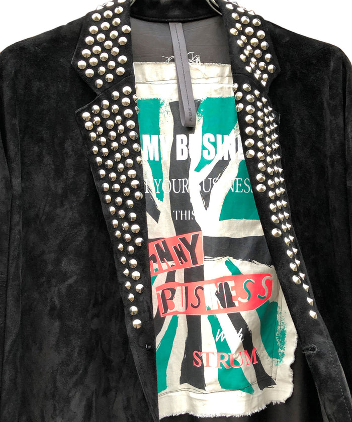 STRUM × JOHNNY BUSINESS 地生カーフスエード "RUST" オーバーコート Type.JB