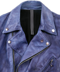 [Burning dyed] Domestic Vegetable Full Tanned Steer Double Riders jacket