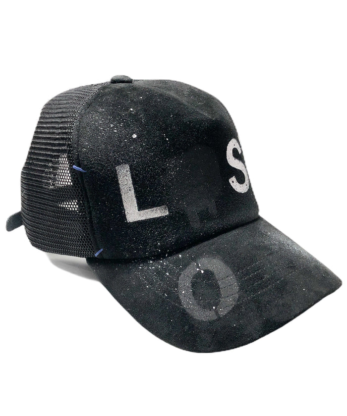 STRUM Designer's Custom Made Goat Suede Leather Mesh Cap "LOST" Ver.1