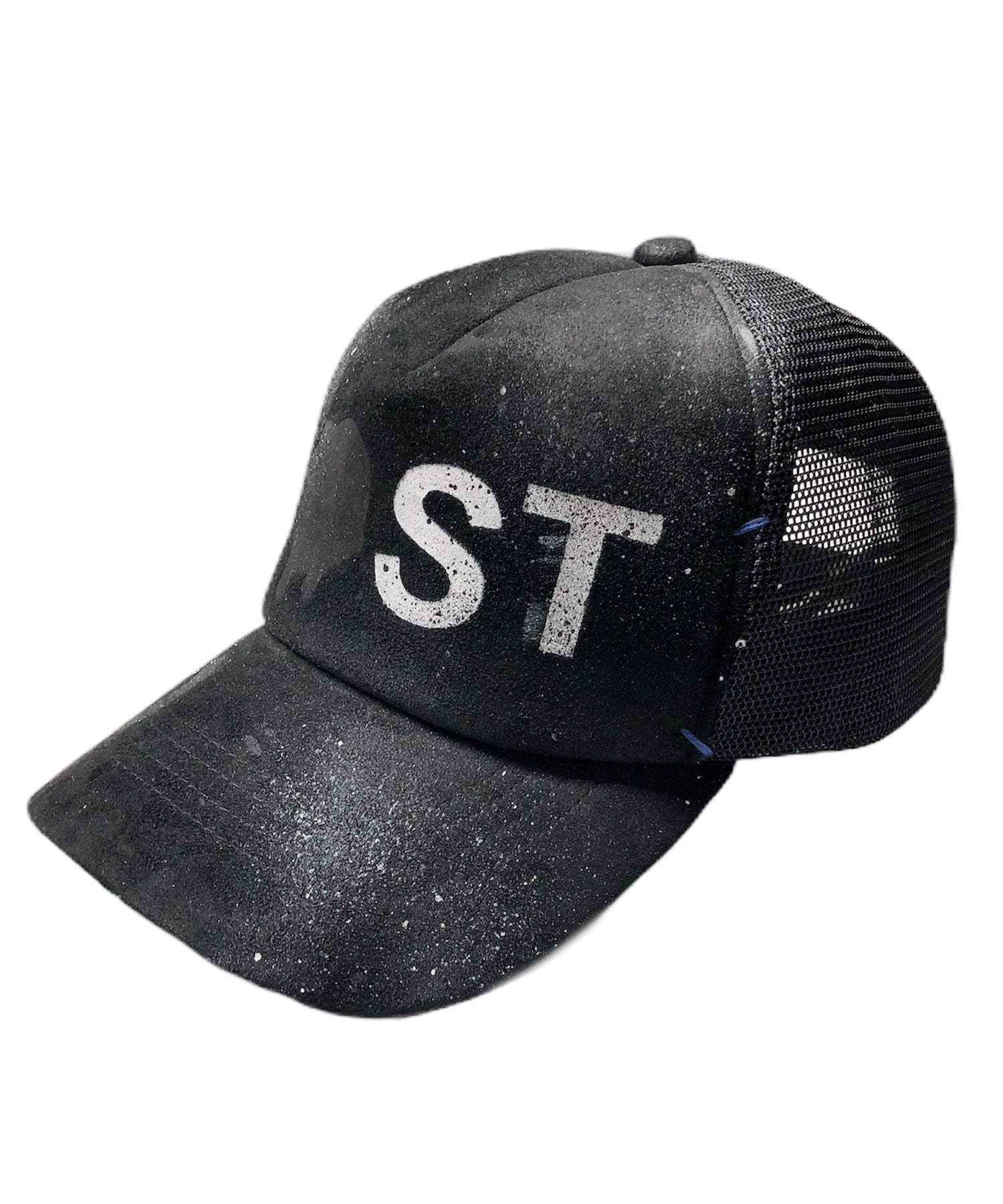 Load image into Gallery viewer, STRUM Designer&#39;s Custom Made Goat Suede Leather Mesh Cap &quot;LOST&quot; Ver.1