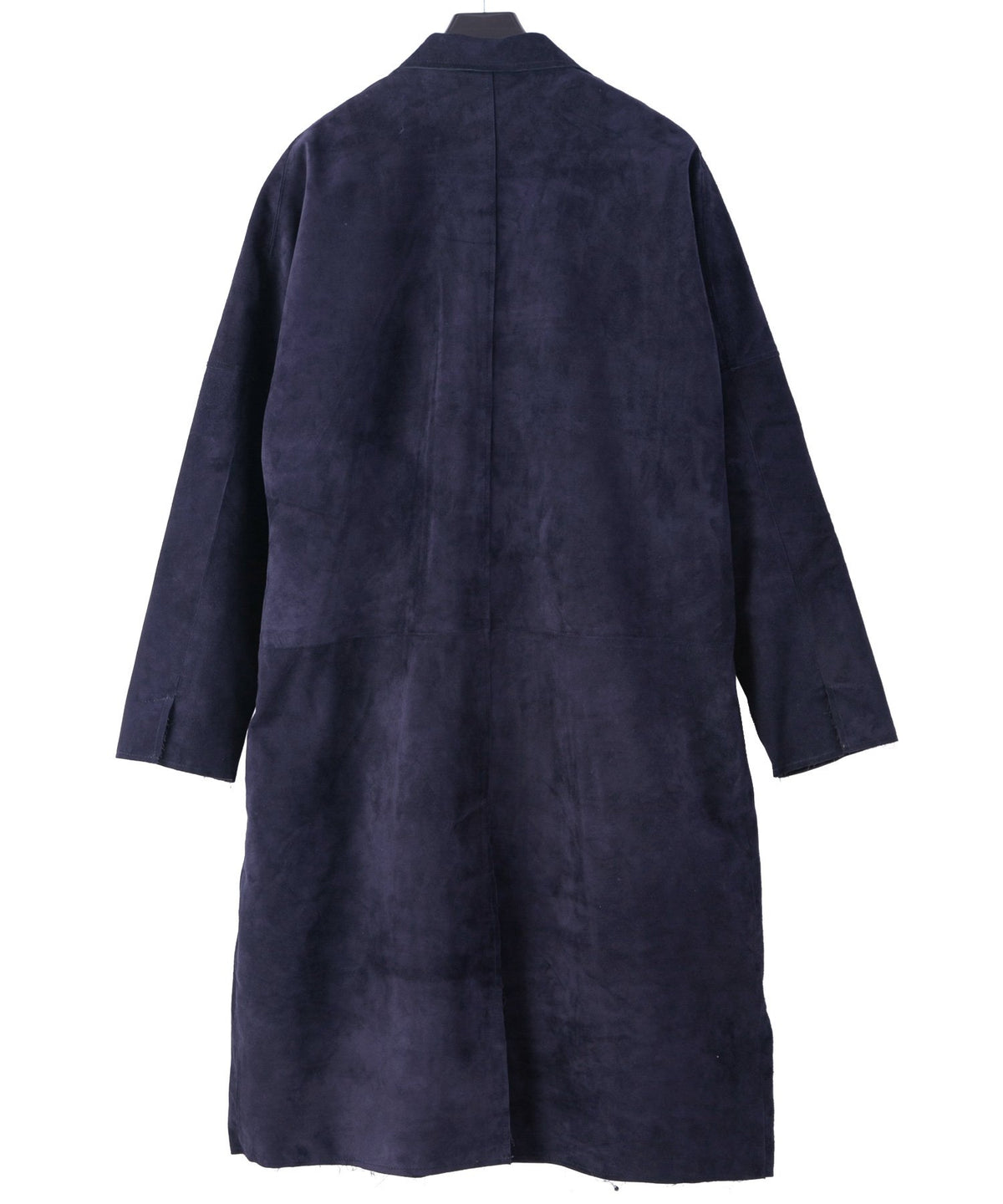 Domestic Calf Suede Over Coat / DARK PURPLE