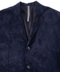 Domestic Calf Suede Over Coat / DARK PURPLE