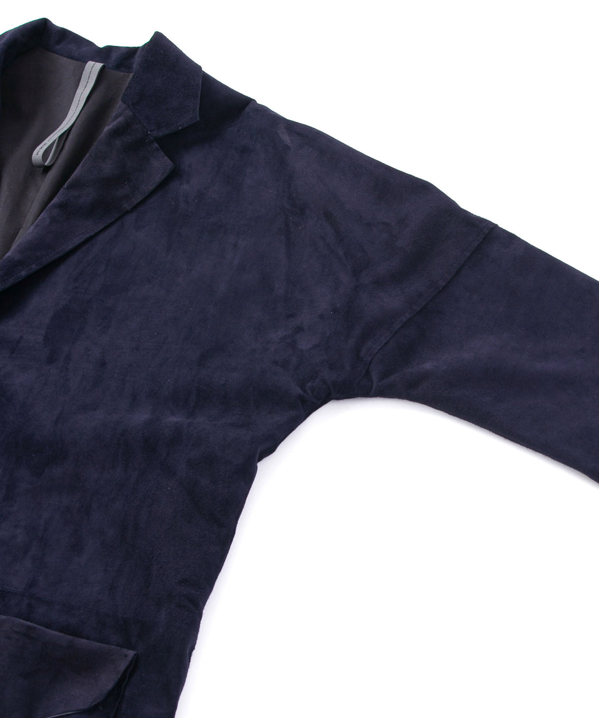 Domestic Calf Suede Over Coat / DARK PURPLE