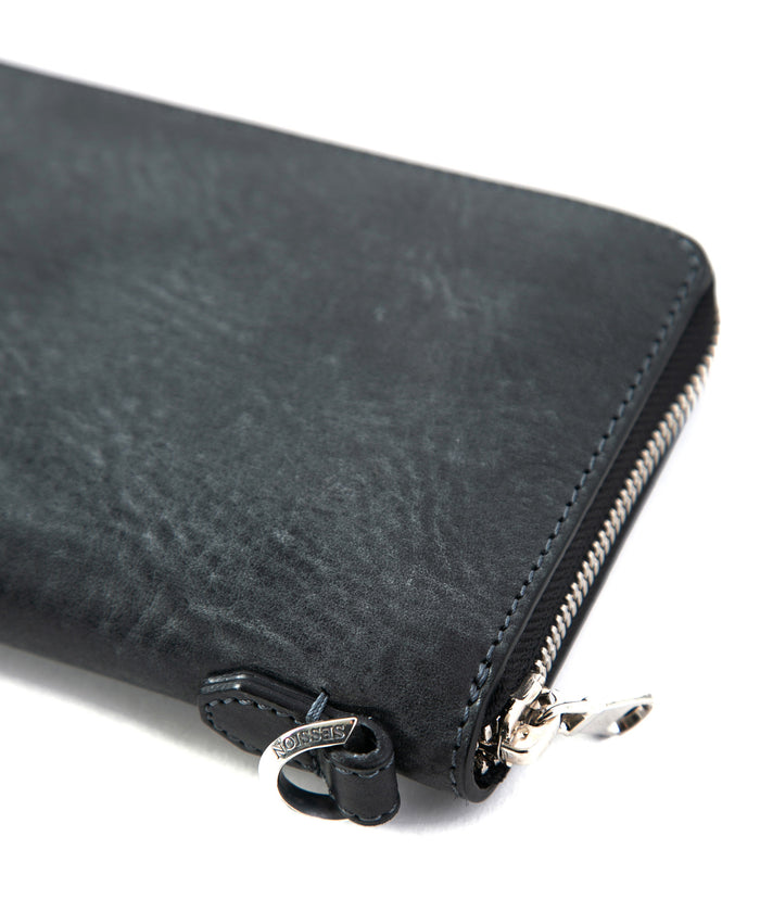 [Session] Italian Shoulder Round Wallet / Gray