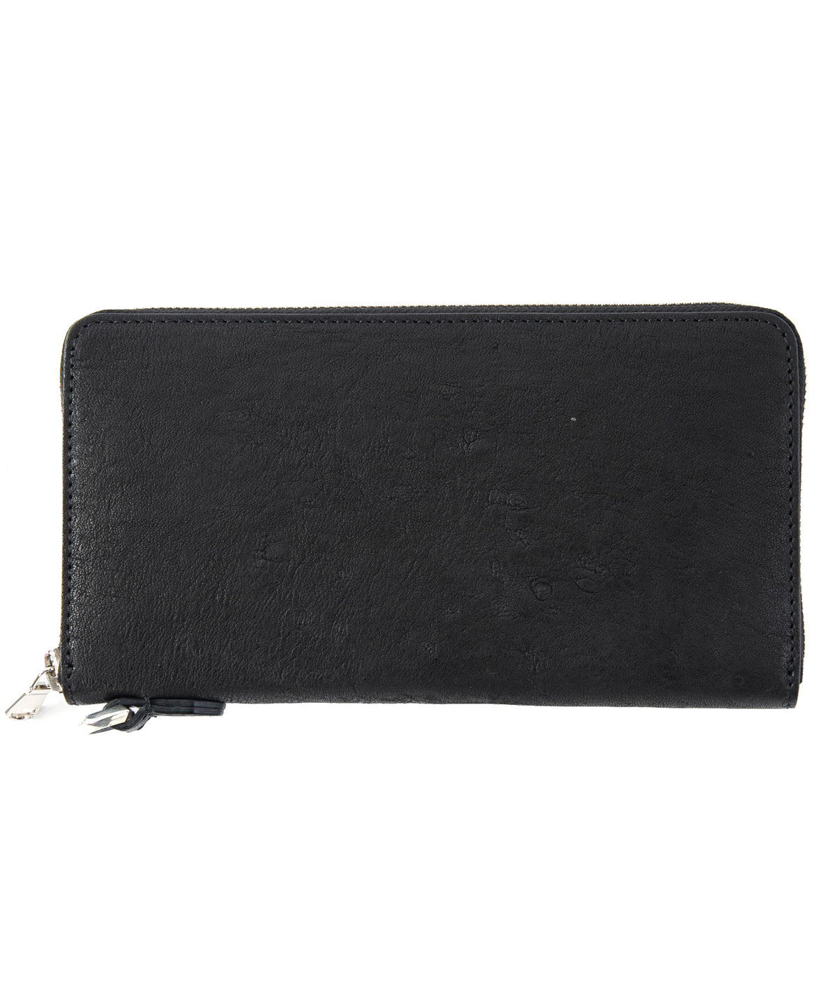[Session] Pit Vegetable Full tanned Shrank Horse hide Round Wallet / Black