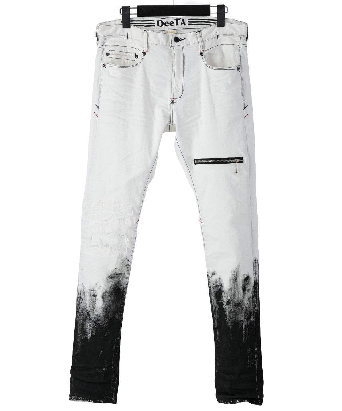 STRUM x DeeTA Double Core Stretch Denim Pants / White