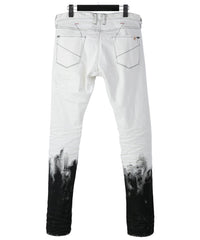 STRUM x DeeTA Double Core Stretch Denim Pants / White