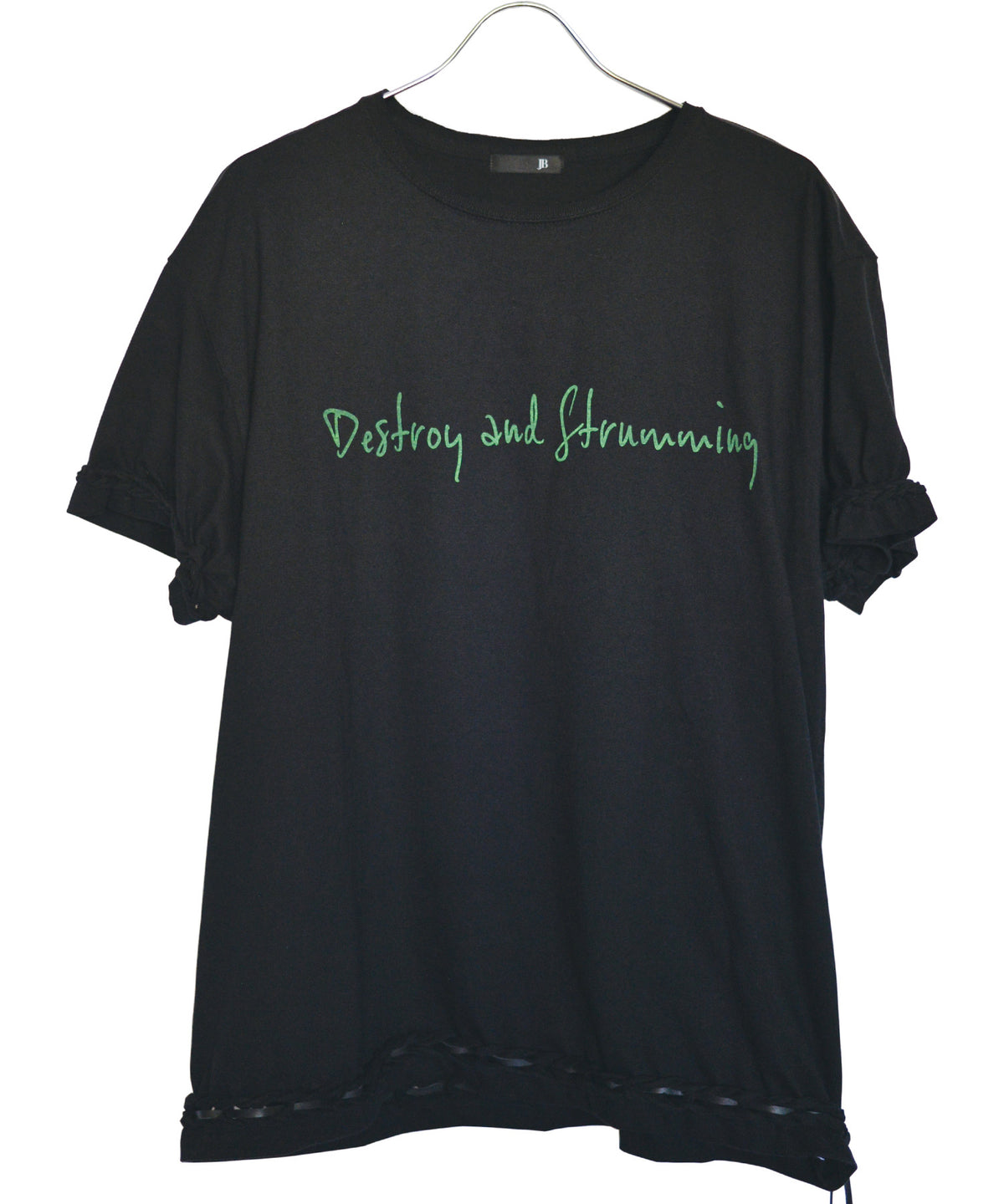 STRUM x JOHNNY BUSINESS "Destroy and Strumming" T-shirt / Black