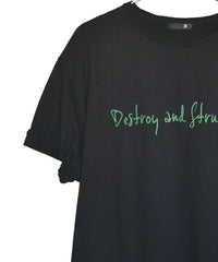 STRUM x JOHNNY BUSINESS "Destroy and Strumming" T-shirt / Black