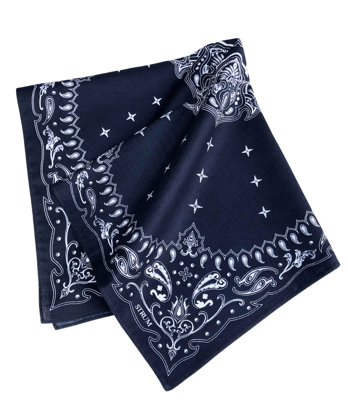 Cotton Bandana / Navy x White