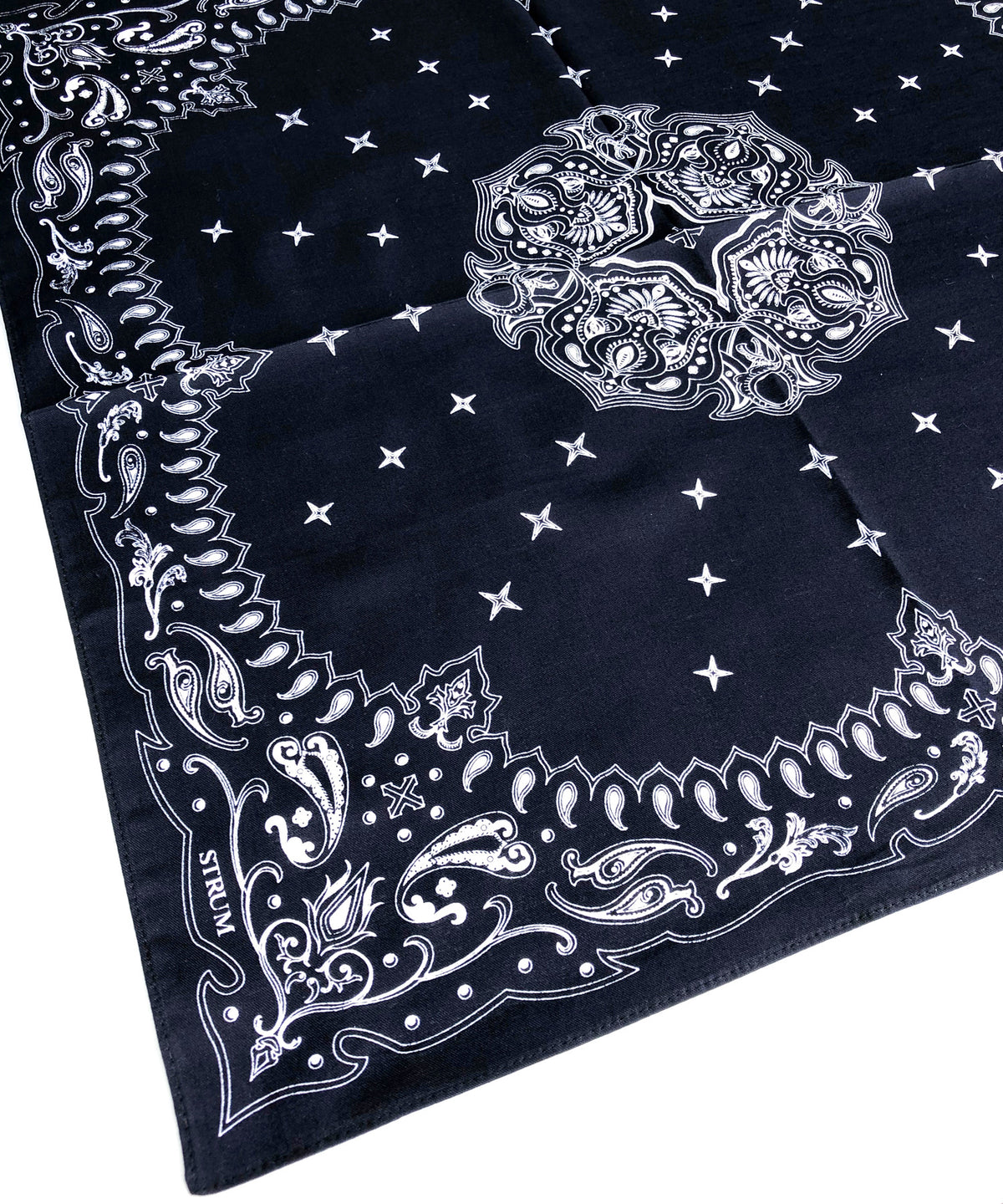 Cotton Bandana / Navy x White