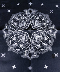 Cotton Bandana / Navy x White