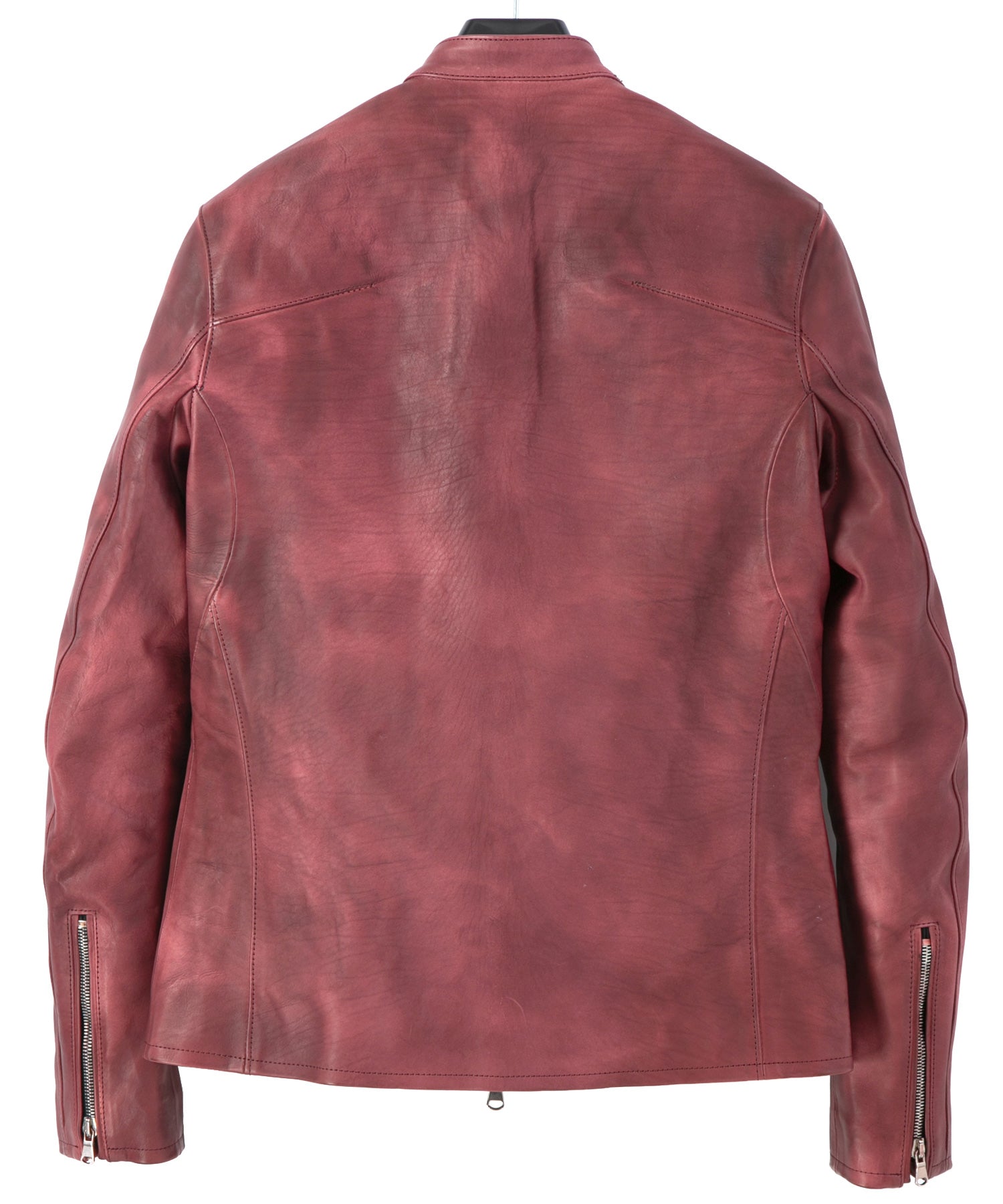 STRUM SLATER シングルライダース バーニングダイ Burning Dyed 燃焼製品染め タンニン鞣し カーフスキン 