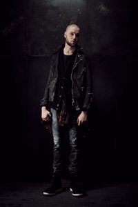 Domestic Vegetable Full Tanned Steer hide Garment Dyed Double Riders Jacket / Black