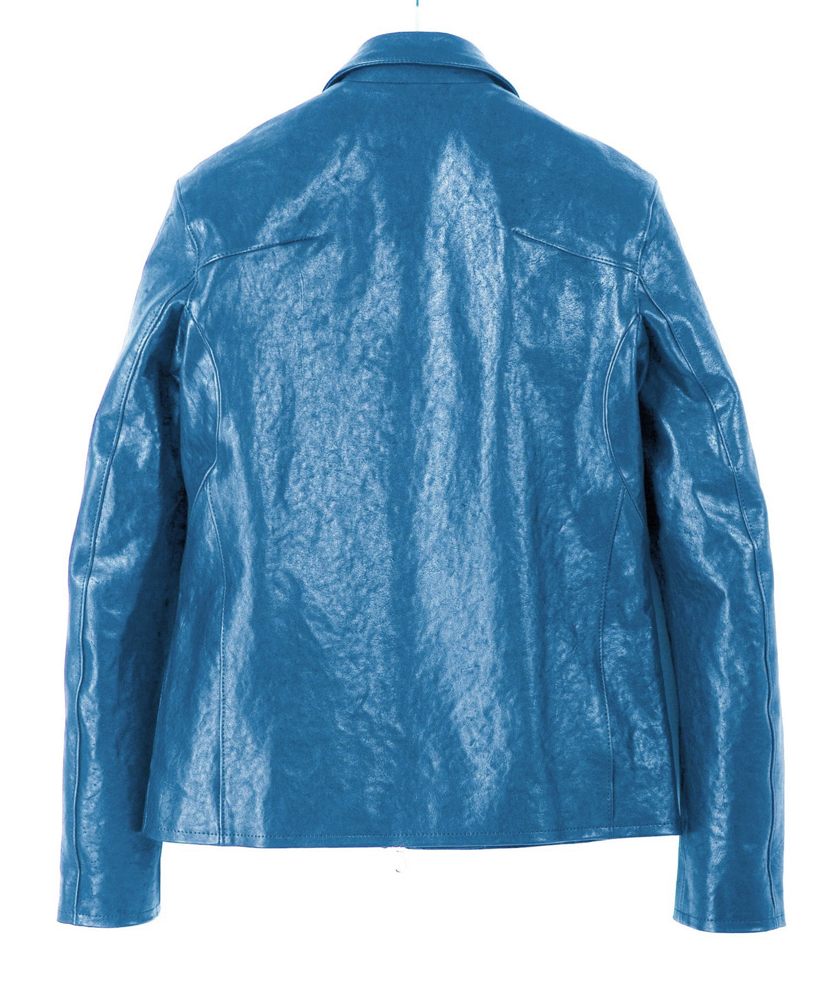 Pit Vegetable Full Tanned Shrank Horse hide "Vincents" Single Riders / BLACK / BLUE